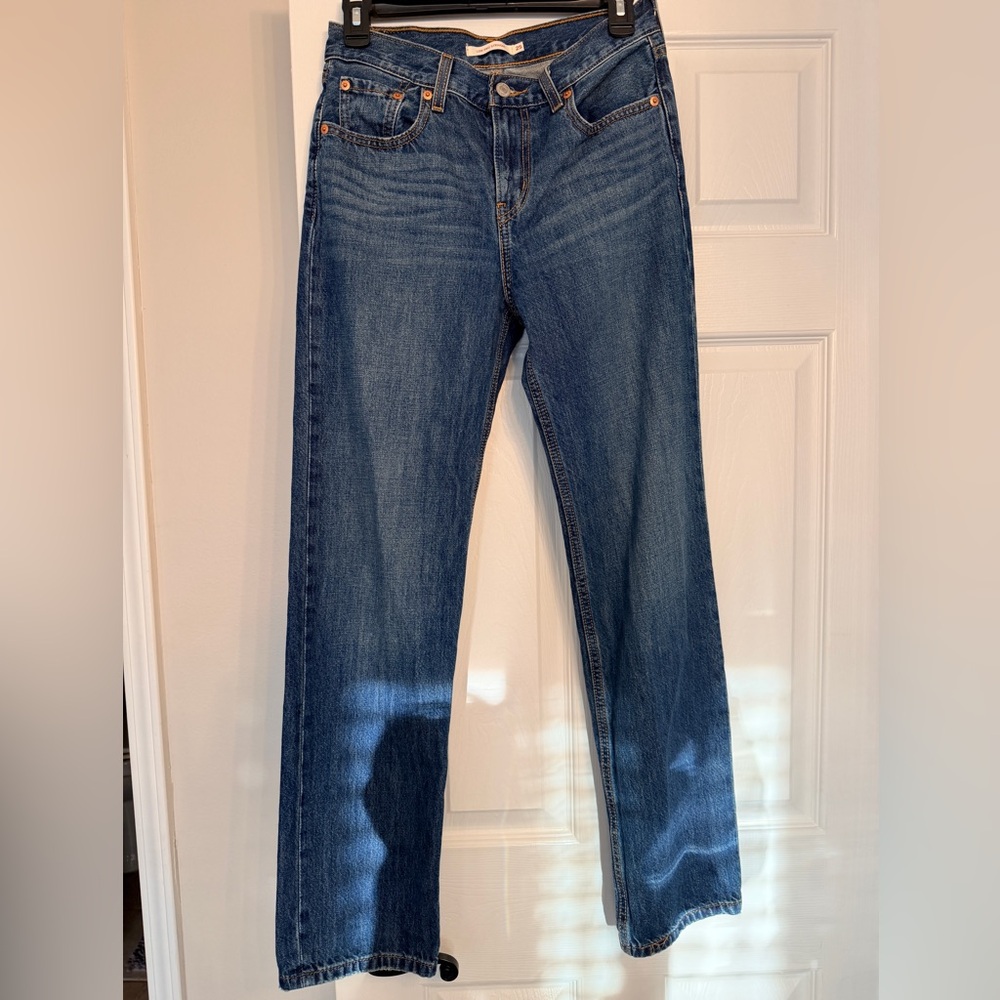 Levi's Women's Straight Leg Jeans - Dark Blue